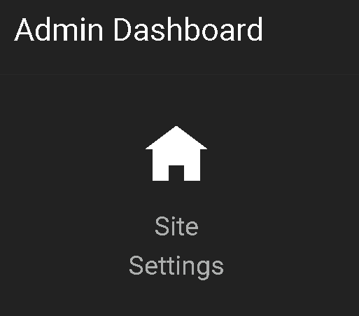 Oqtane Site Settings
