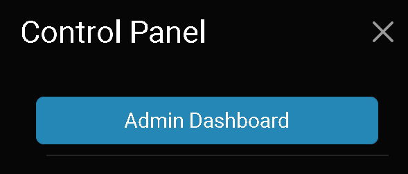 Oqtane Control Panel Admin Dashboard
