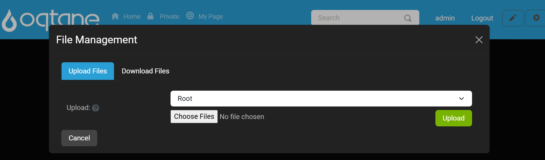 File Selection Window