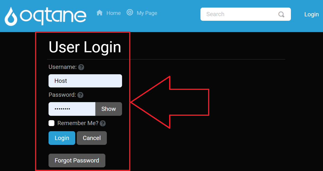 Login Host Account