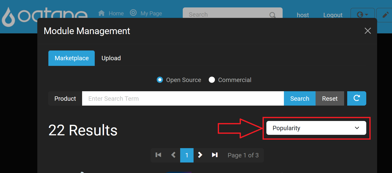 Module Management Install Modules Marketplace Sort Feature