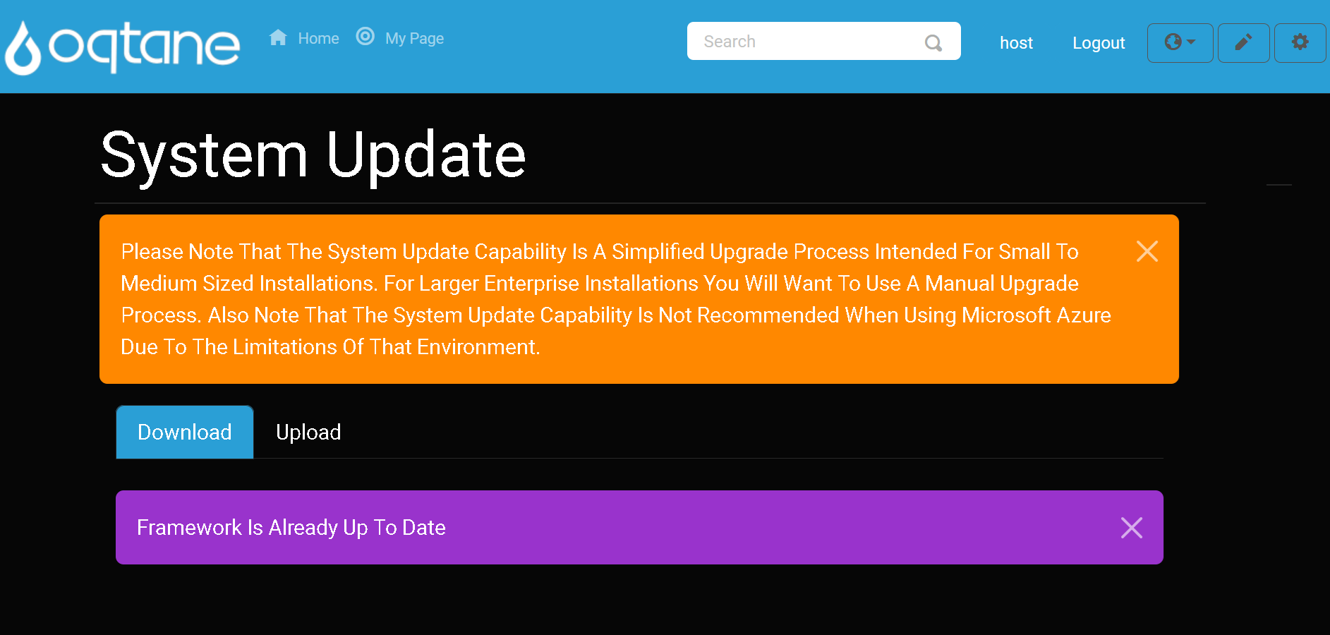 System Update Up To Date Notification