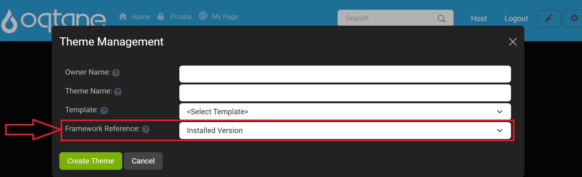 Framework Reference Setting