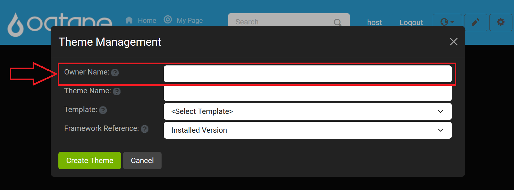 Owner Name Setting